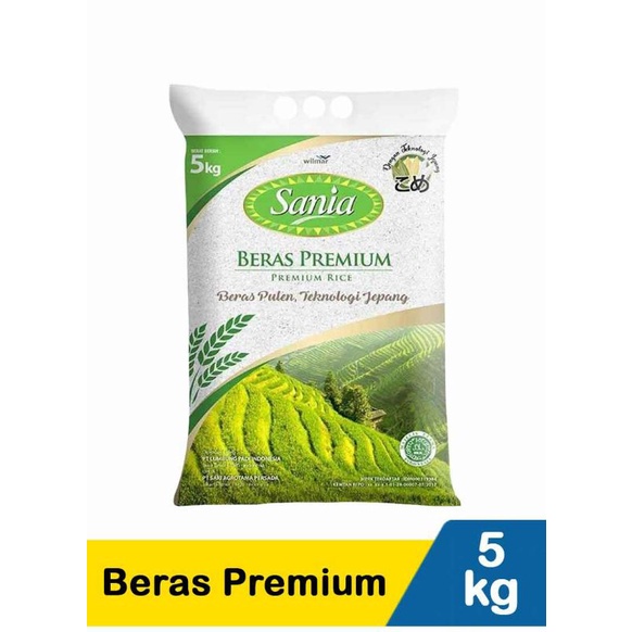 SANIA Beras Premium 5kg | Beras Pulen