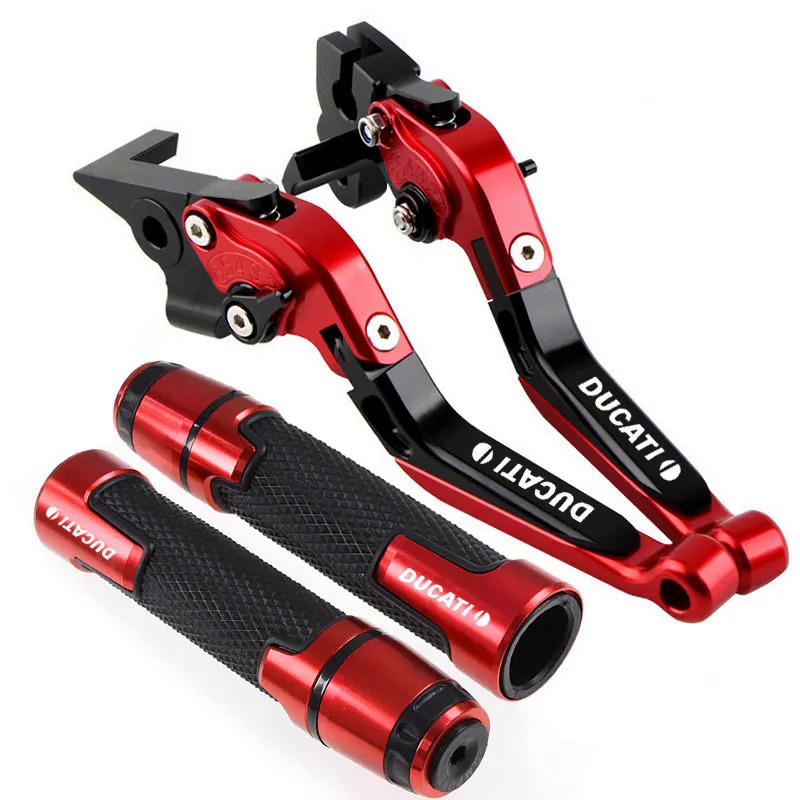 ❤Brake Clutch Lever Handbar End Grips for DUCATI Monster S4/S4R/900/1000 Multistrada 1000/1100 S2R 1