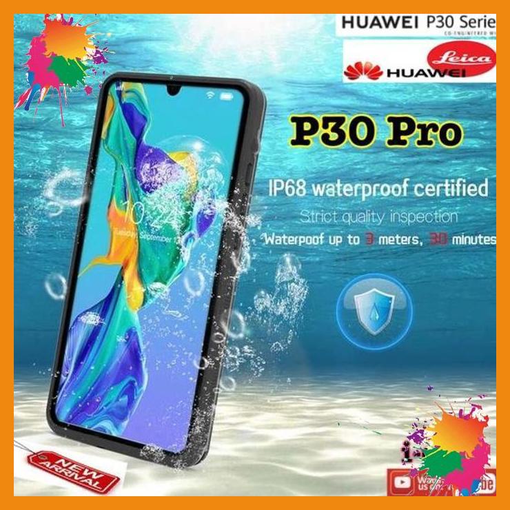 huawei p30 pro case waterproof casing cover water proof huawei p30 pro [bk}