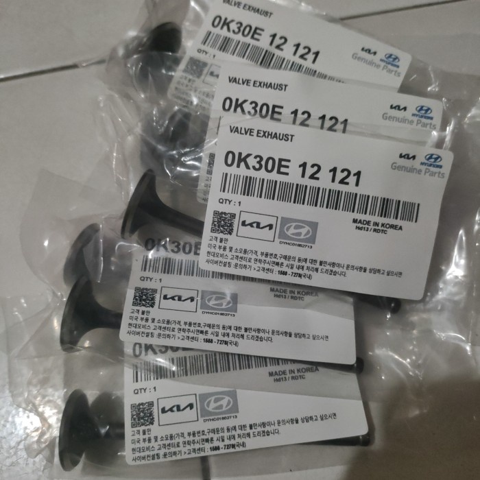 Klep Api ( Exsaus ) Kia Rio Tahun 2004-2005 Sf Ex Taksi [Kode Aa001Kode Aa002Kode Aa003Kode