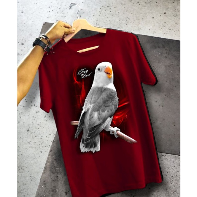 kaos burung kicau lovebird batman ukuran