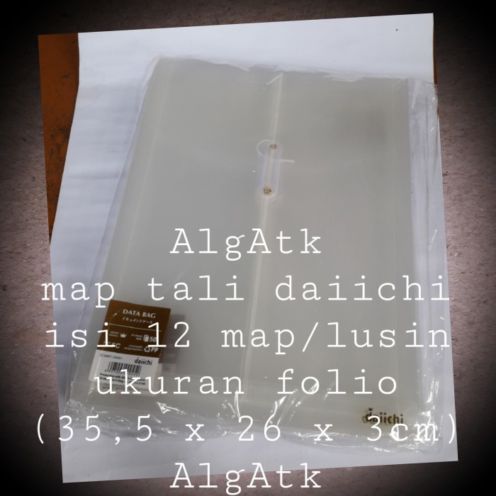

Asli Daiichi. Map Tali Bening Ukuran Folio. Isi 12 Pcs. Best Seller