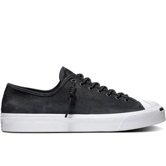 Sepatu Sneakers Pria Converse Jack Purcell Ox Black Original 166002C Karmilaasri