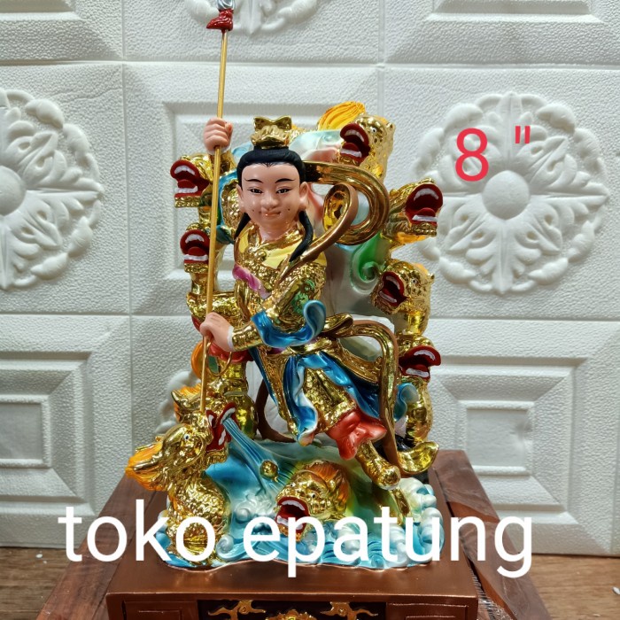 [Ori] Patung Dewa Nacha / Naca / Locia 9 Naga - Fiber - 8 Inch 02 Terbatas