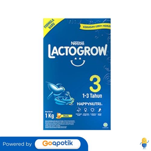 

LACTOGROW 3 USIA 1-3 TAHUN RASA MADU 750 GRAM BOX