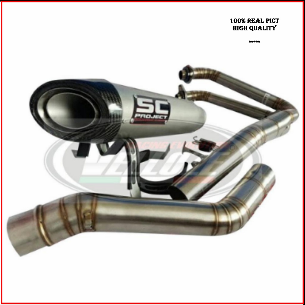 Knalpot SC project Full system PNP Kawasaki ninja 250 fi karbu z250 mt25 r25 cbr250rr