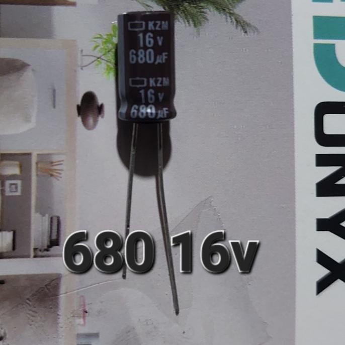 ( 680Uf 16V ) 680 Uf 16V 680Mikro 680Micro 16 V Volt Elko Elco 680Mf