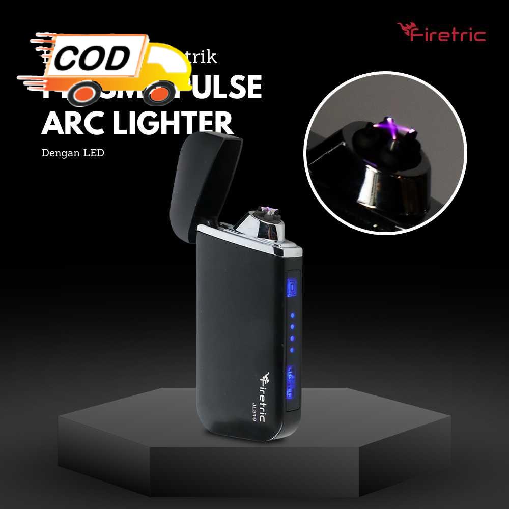 Korek Api Electric Lighter Plasma Elektrik Mini Cas USB Rechargeable dengan LED Awet Tahan Lama