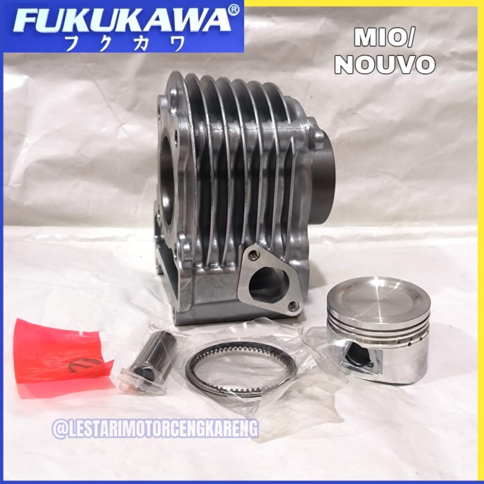 ✨Ori Blok Piston Set Mio Sporty Mio Smile Mio Soul Nouvo Fukukawa Komplit Diskon
