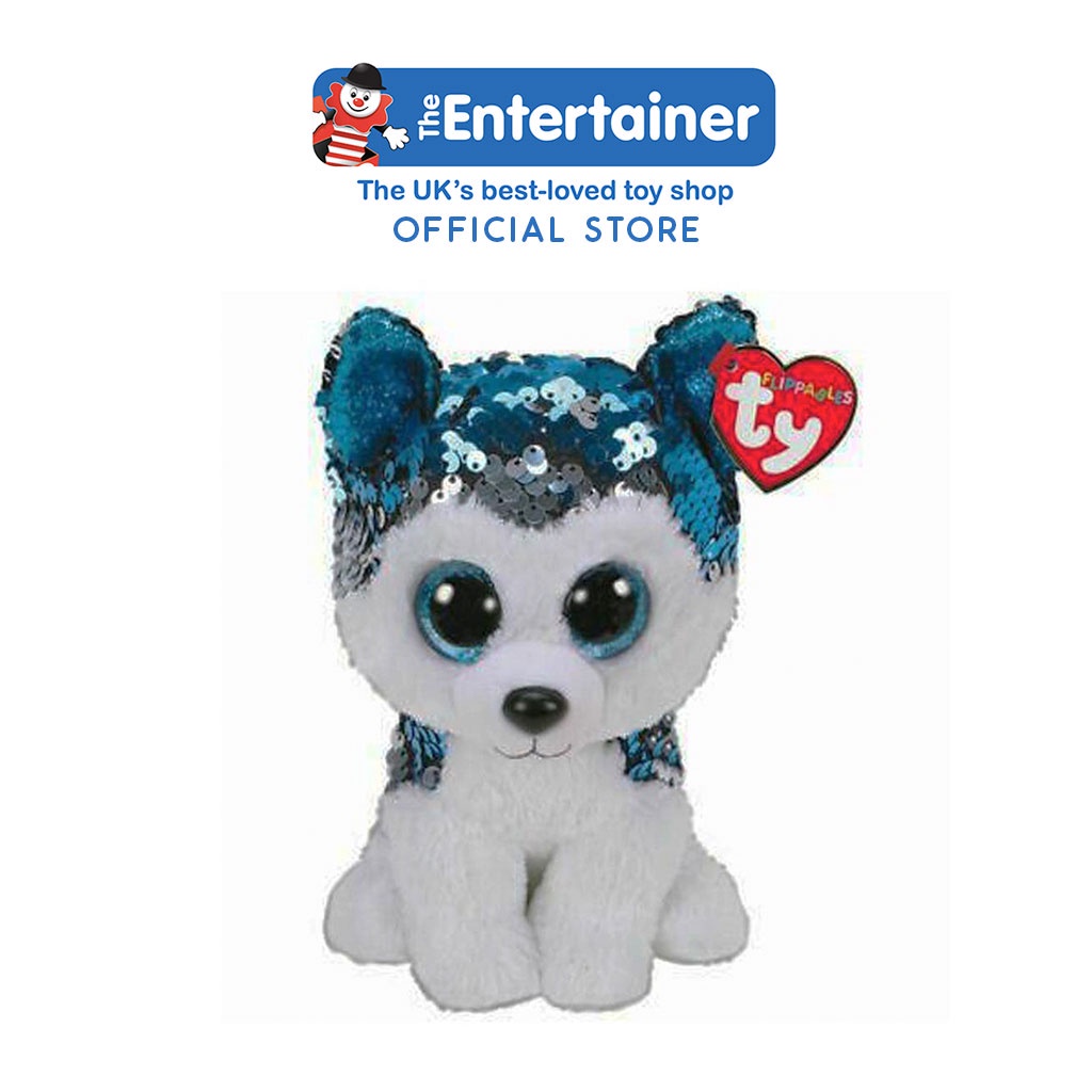 Ty Toys Beanie Boos Flippables Slush Husky R - Boneka Guguk Anak