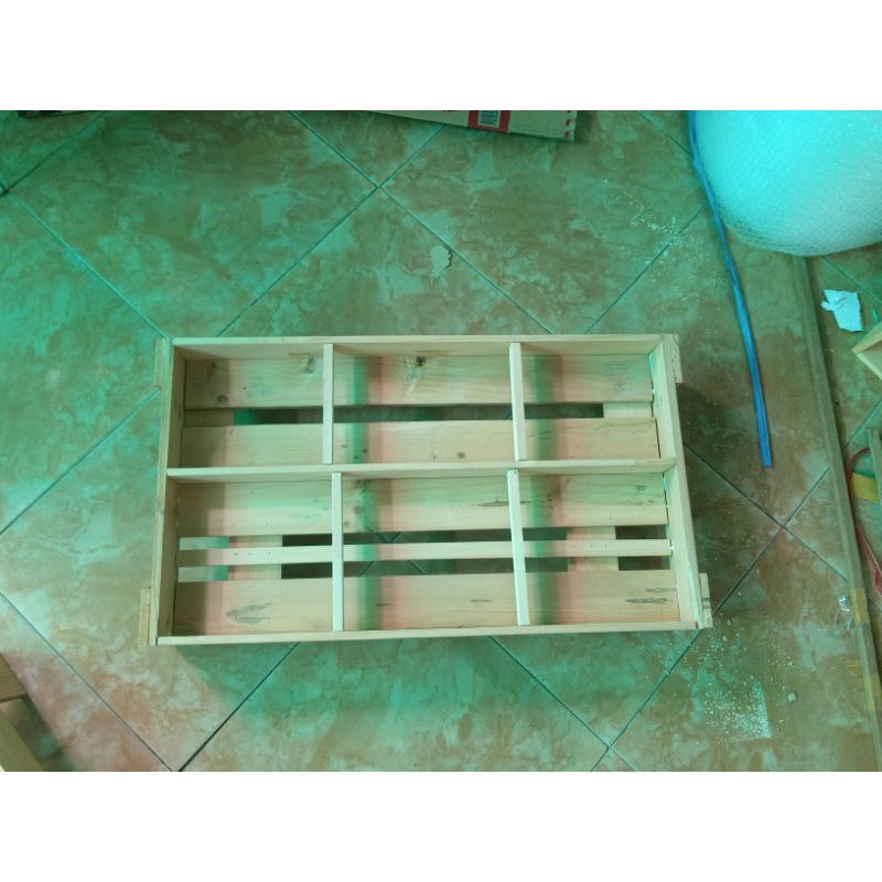 rak bumbu susun / rak make up / rak bumbu kayu