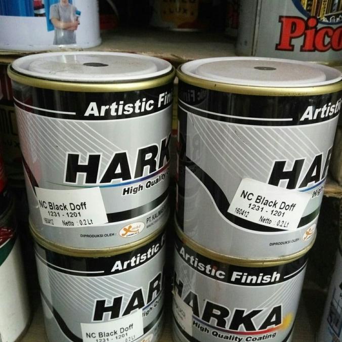 yang dicari] Cat besi kayu. Cat Harka black doff. hitam dop