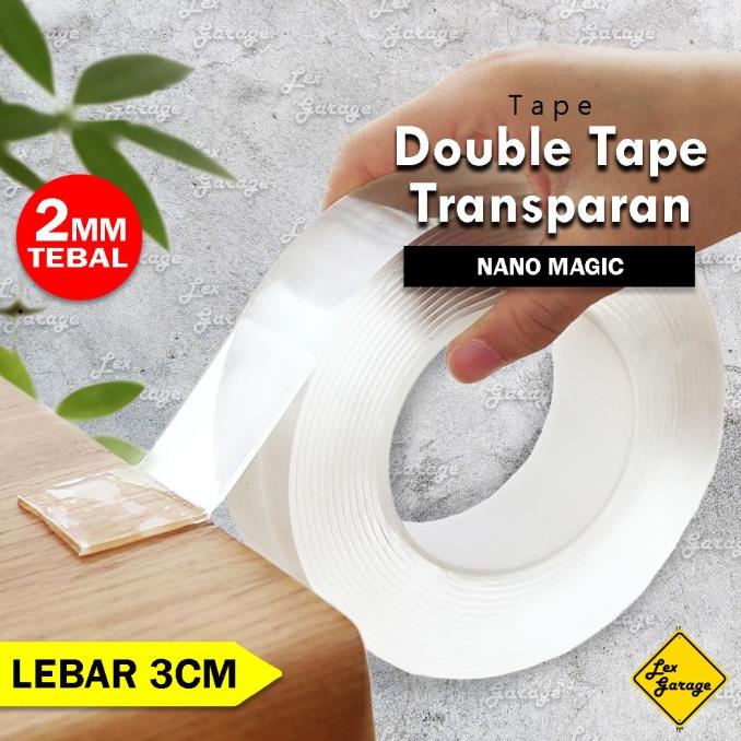 

'+'+'+'+] Double Tape Nano Magic Super Kuat Doble Dobel Tip Bening Transparan