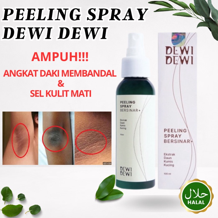 PEELING SPRAY PENGHILANG PEMBERSIH DAKI BADAN LEHER KETIAK HITAM AMPUH