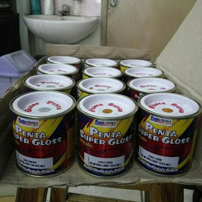 .........] Cat besi kayu minyak emas silver