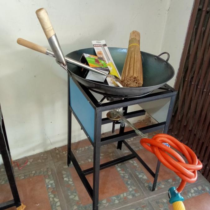 

] satu set alat masak siap jualan nasi goreng dan seafood