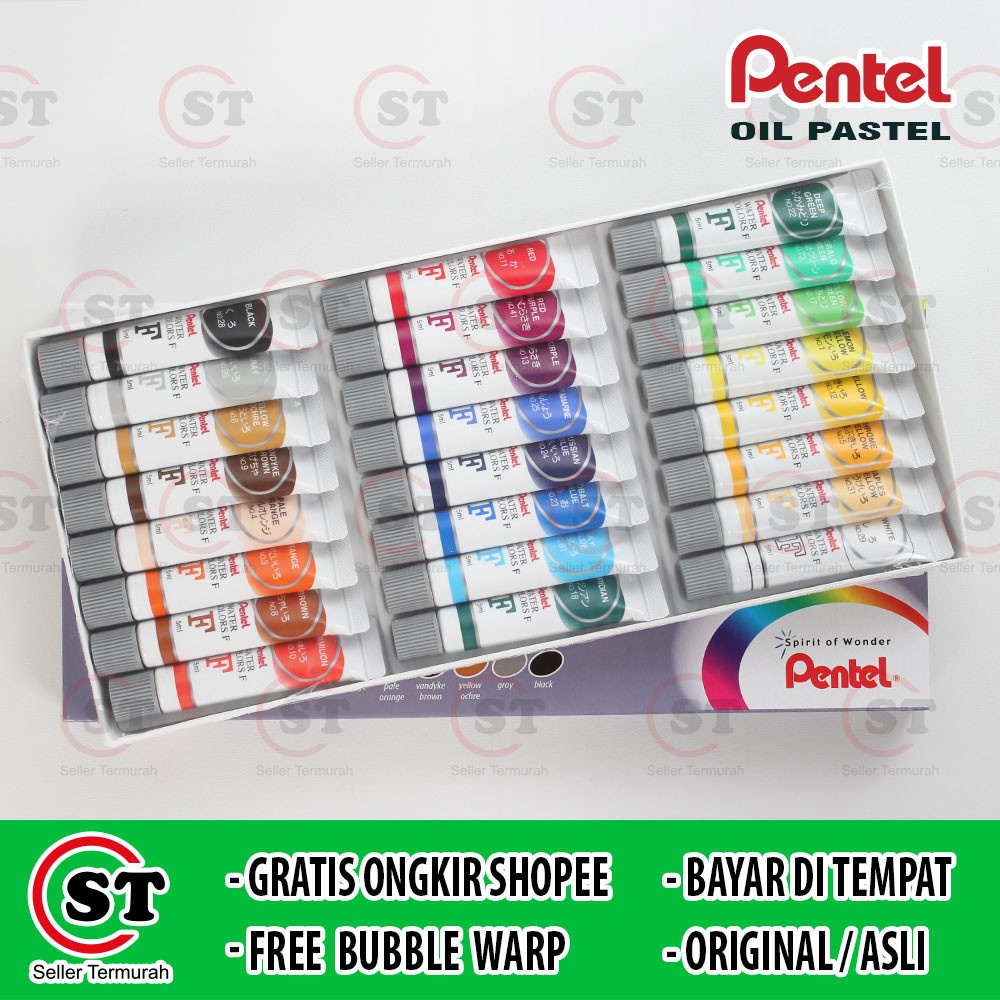 

Cat Air Tel 24 Warna / Tel Water Color Wfrs 24 Colour / Kreativitas Anak Seni Lukis