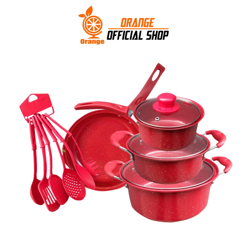 Panci Set Isi 5 Pcs Anti Lengket 13 Promo 3 In 1 Stainless Tebal Murah Pengukus Dimsum Dapur Steel 1