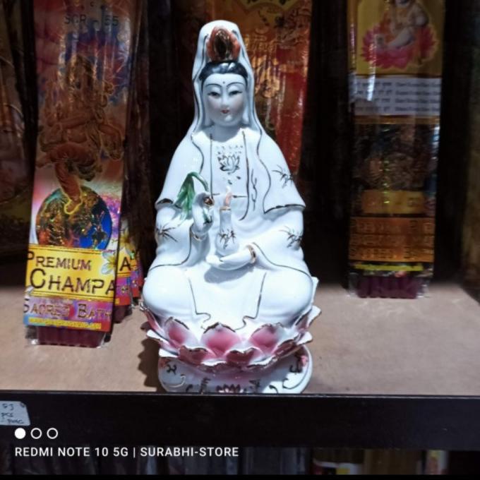 $+$+$+$+] patung dewi kwan im keramik 10 inch