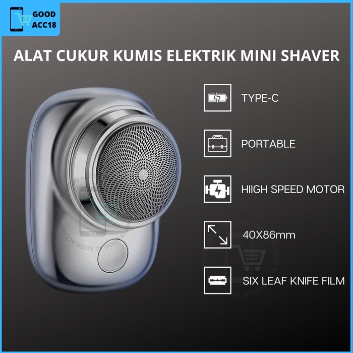 alat cukur rambut Alat Cukur Kumis Mini Portable Pencukur Jenggot Mini Shaver(P4U5) cukur rambut ana