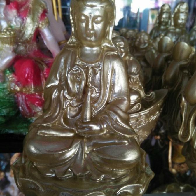 Ready stock] patung dewi kwan im emas