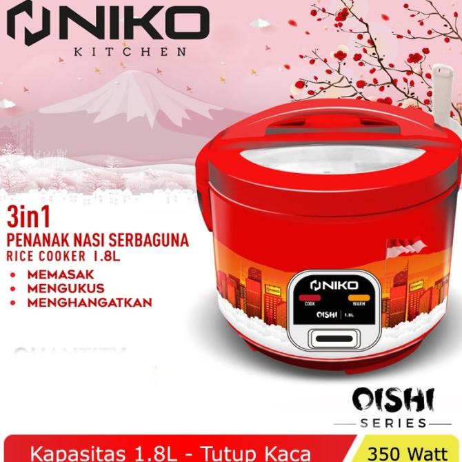 %$%$%$%$] Magic Com Rice Cooker Penanak Nasi Niko Kecil Mini (1.2 Liter) - Oishi