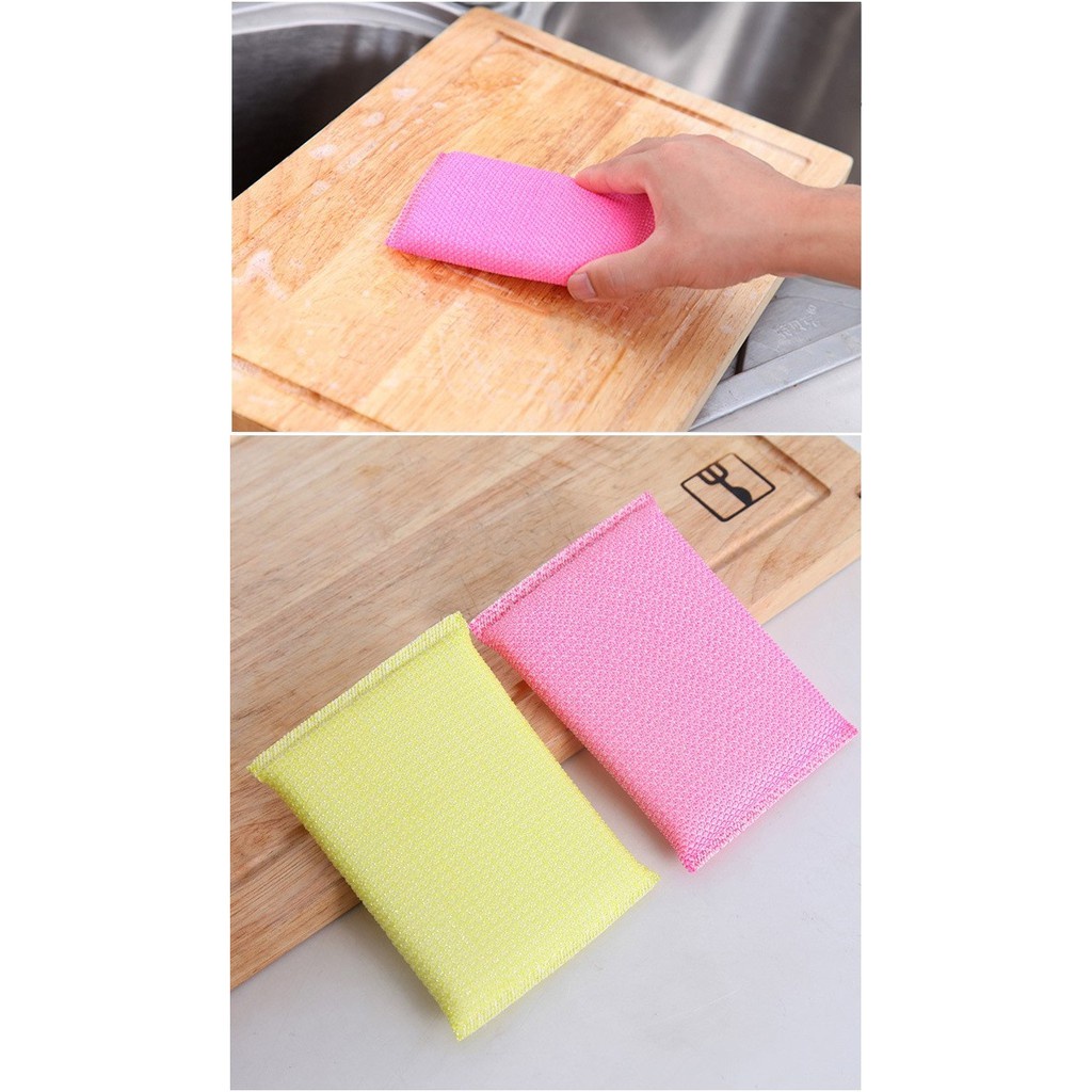 ELBER HL0137 Spon Cuci Piring Warna Warni Super Magic Spons