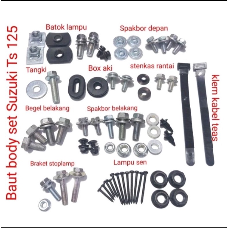 Baut body set Suzuki Ts 125