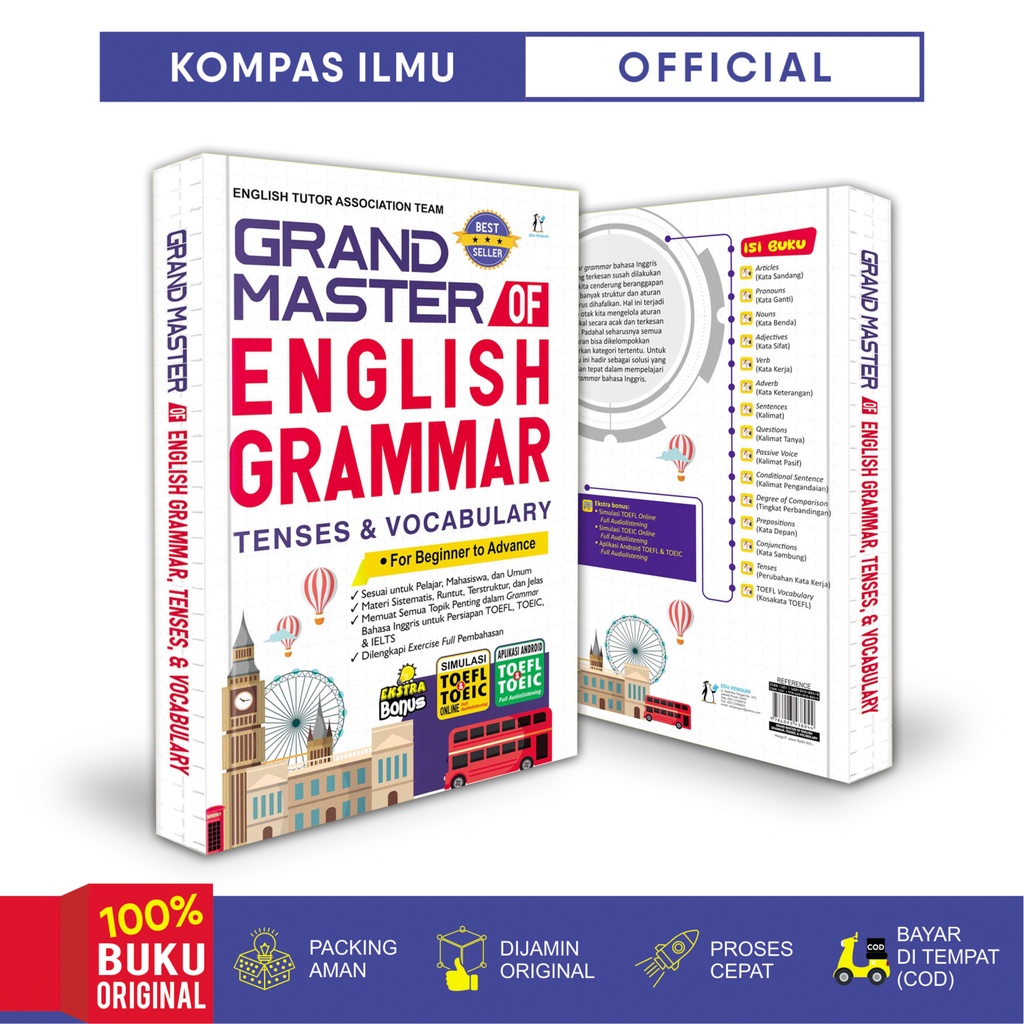 Buku ENGLISH GRAMMAR - GRAND MASTER OF ENGLISH GRAMMAR