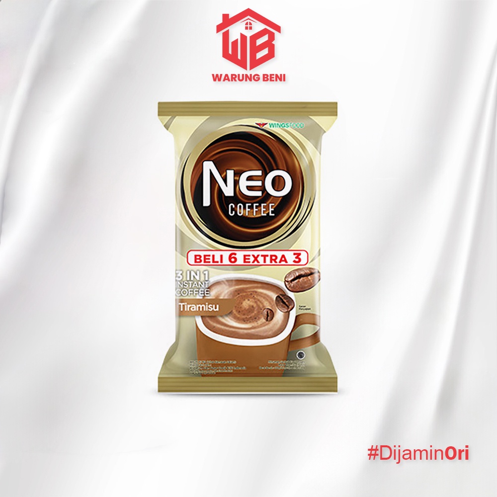 

Neo Coffee Kopi Instan Coffee Tiramisu 20gr x 9pcs