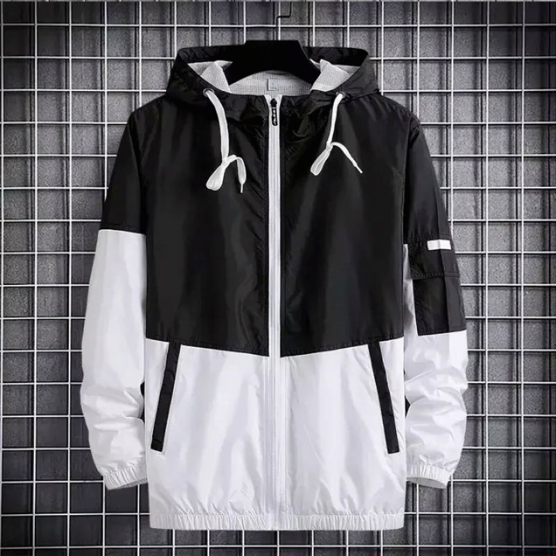 jaket pria olahraga kombinasi hoodie jaket pria terbaru jaket pria terviral jaket traveling jaket hi