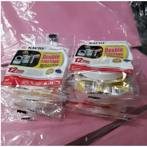 

Isolasi Bolak Balik Nachi 12mm 9 Meter Lakban Double Tape - 12 Buah