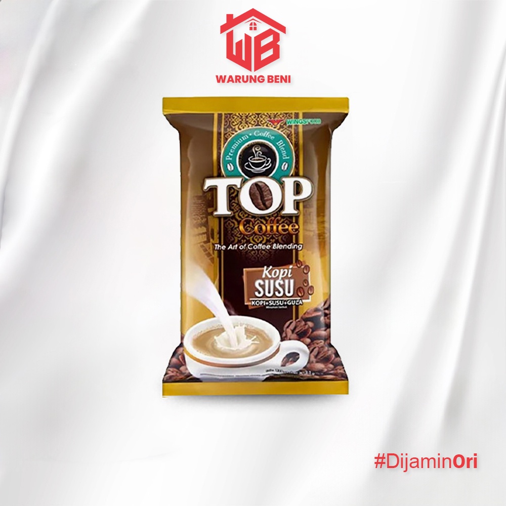 

Top Coffee Kopi Instan Susu (3in1) 31 gr x 10 pcs