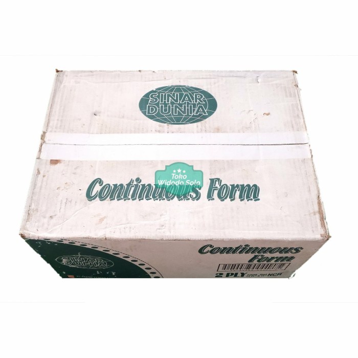 

Kertas Continuous Form Sinar Dunia 2 Ply Putih Stok Lama
