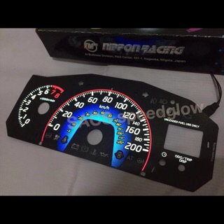 Baru Spedometer Indiglo Agya Ayla. Model Black ODC 3D Gradasi Best Seller