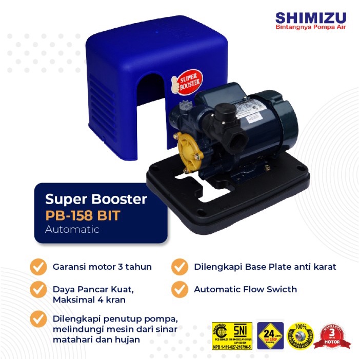 [New] Pompa Booster Shimizu Pb-158Bit / Pb 158 Bit / Pb-158 Bit Limited