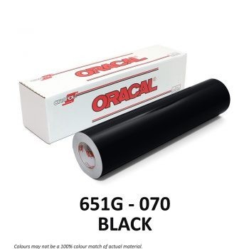New Sticker Oracal 651-070 black hitam (GLOSSY/MATTE) - hitam glossy Diskon