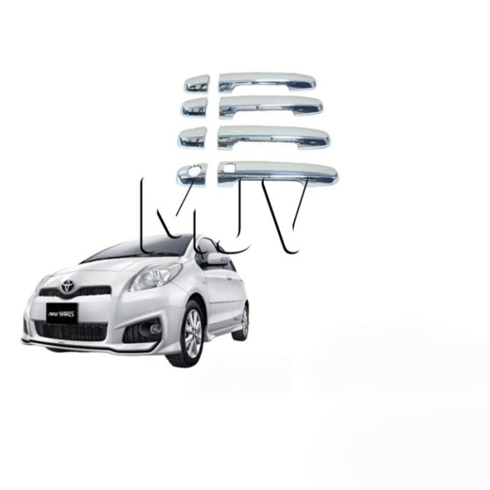 COVER HANDLE PEGANGAN PINTU YARIS 2006-2013 S LIMITED TRD CROM KEYLESS