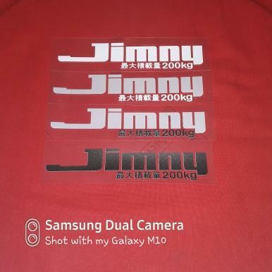 Promo Decals Stiker Belakang Jimny Jdm Terbaru