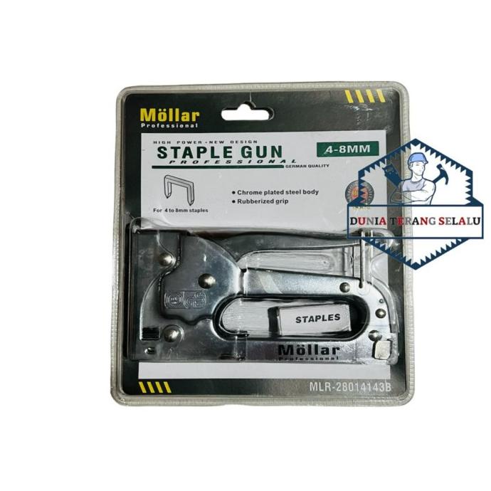 

Staples Gun Tracker MOLLAR 4-8MM - Tembakan Staples Hekter Jok Nail |Terlariiis