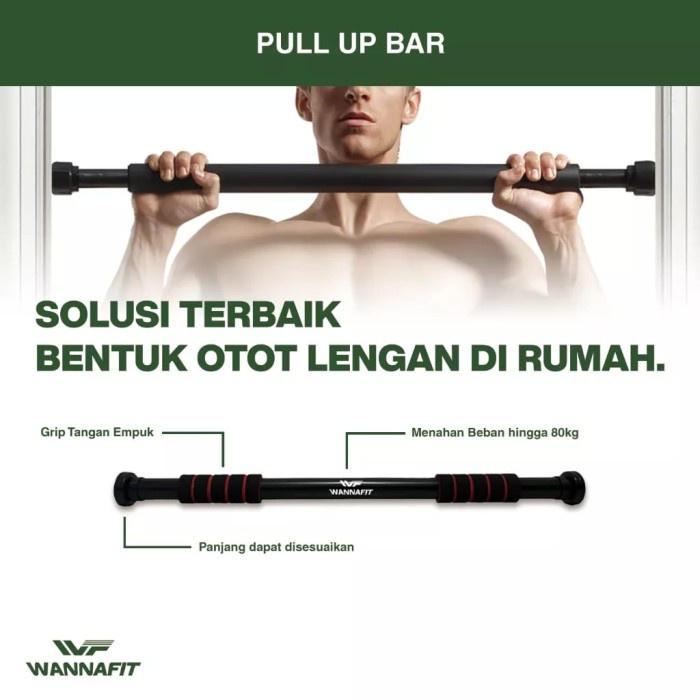 WANNAFIT pull up bar PullUp Door Chin Up Bar Alat Body builder