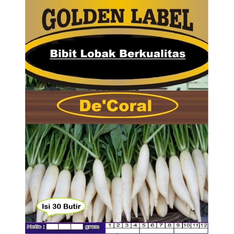 Bibit Lobak Berkualitas | Benih Lobak