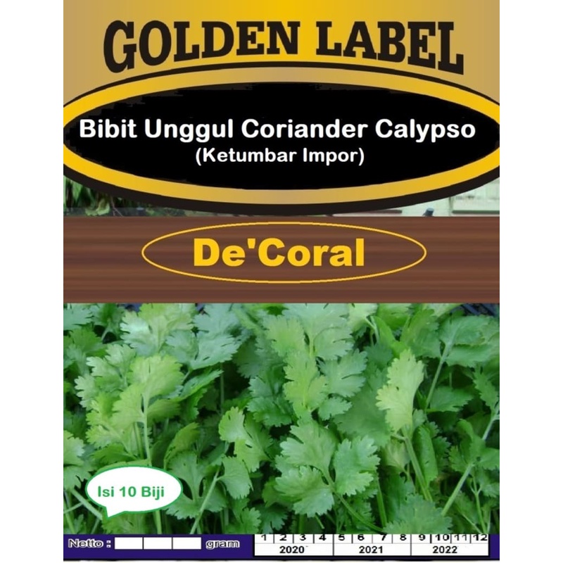 Bibit Unggul Coriander Calypso | Biji Benih Ketumbar Impor