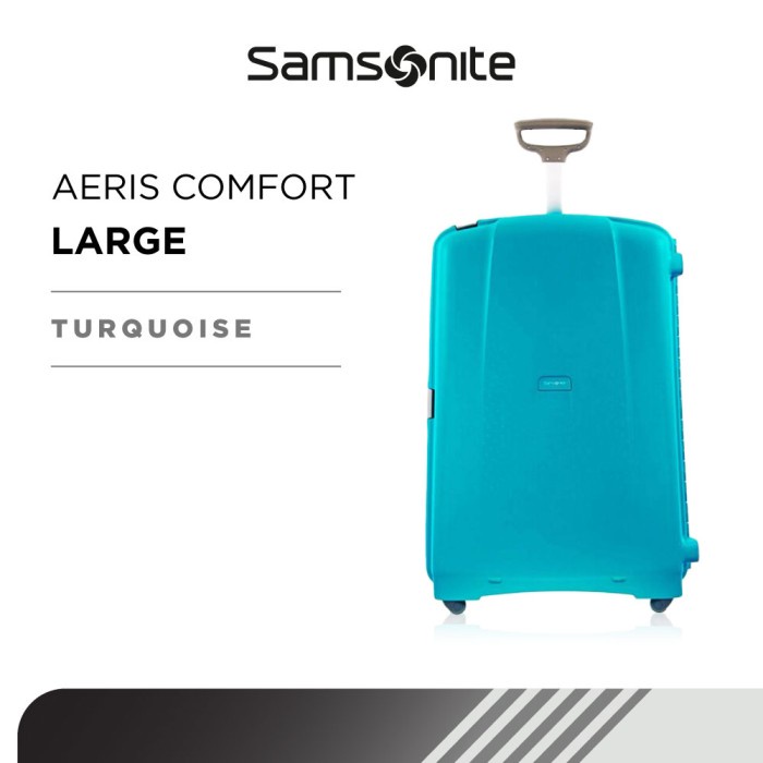 Promo Samsonite Koper Hardcase Aeris Comfort Large 28 Inch - Turquoise Terbaru