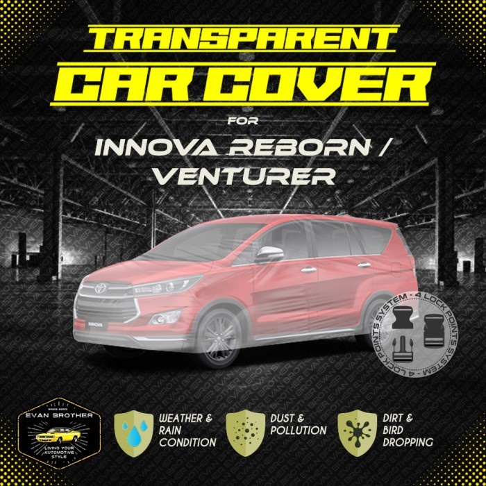 COVER SARUNG MOBIL PLASTIK TRANSPARAN ANTI AIR INNOVA REBORN