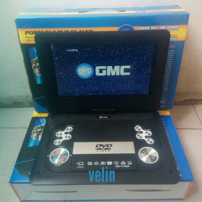 {NurulShop} Dvd player portable GMC 11 inchiTvUsbFm  Murah