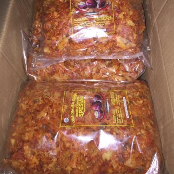 

Baru Keripik Pedas Sibolga CAP BAWANG 1kg / keripik singkong / kripik pedas singkong