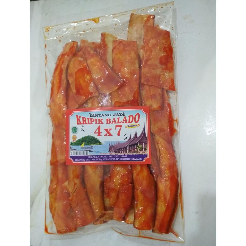 

Termurah Keripik Balado Panjang Bintang 4 x 7 Jaya 500 gram Best Seller