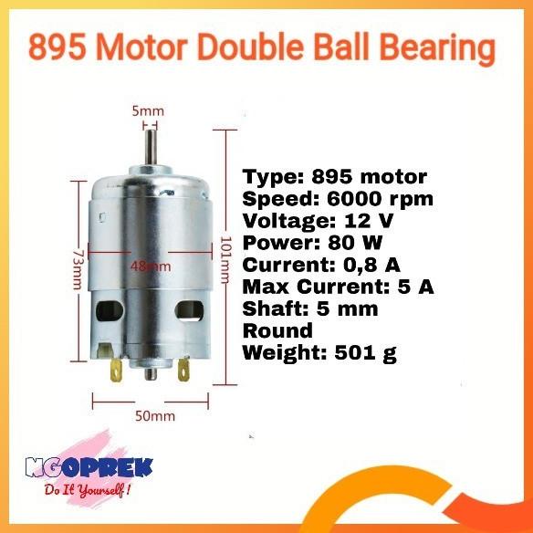 Dinamo 895 Double Ball Bearing 895 Motor