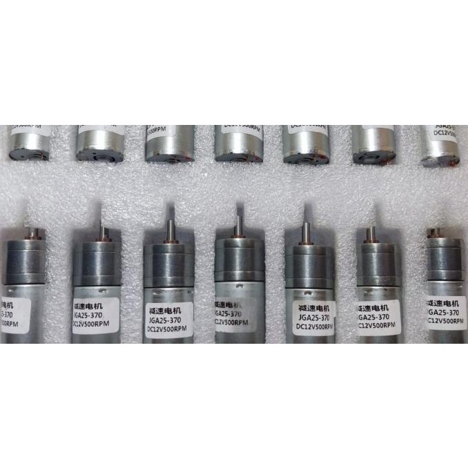 MOTOR DC GEARBOX 12V 500 RPM JGA25-370